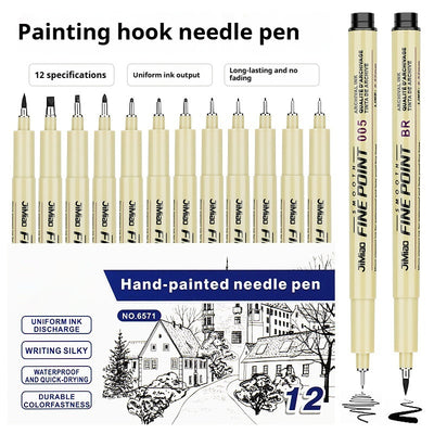 Waterproof Hook Line Art Cartoon Design Sketch Hand Drawn Syringe Drawing Pen