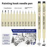 Waterproof Hook Line Art Cartoon Design Sketch Hand Drawn Syringe Drawing Pen