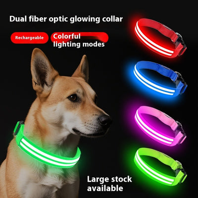 Shiny Dog Collar Double