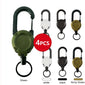 1/2/4pcs Extendable Retractable Keychain