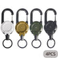 1/2/4pcs Extendable Retractable Keychain