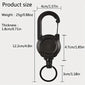 1/2/4pcs Extendable Retractable Keychain