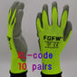 10 Pairs PU Coated Work Gloves