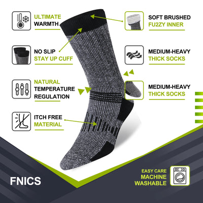 3 Pairs Men Women Merino Wool  Socks