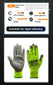 10 Pairs PU Coated Work Gloves